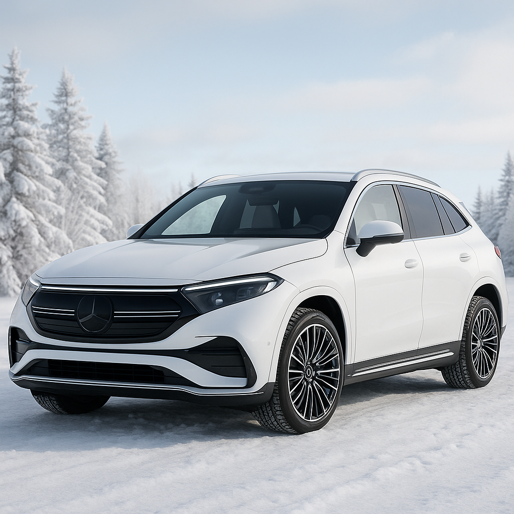 Winter car on snowy road — Pro ArcticRide banner image